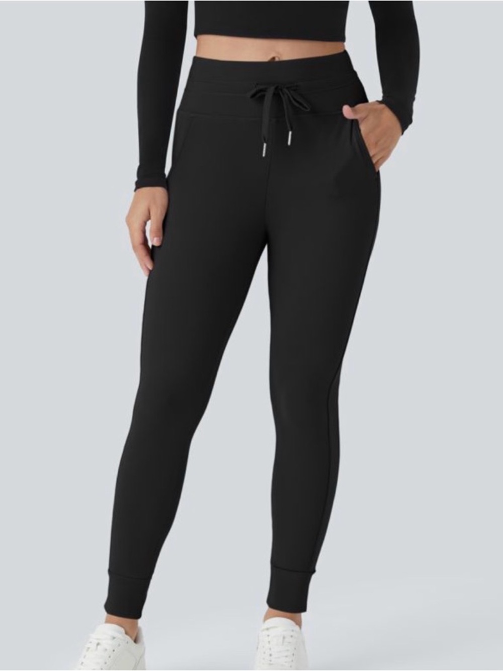 Halara Black Slim Jogger Pants